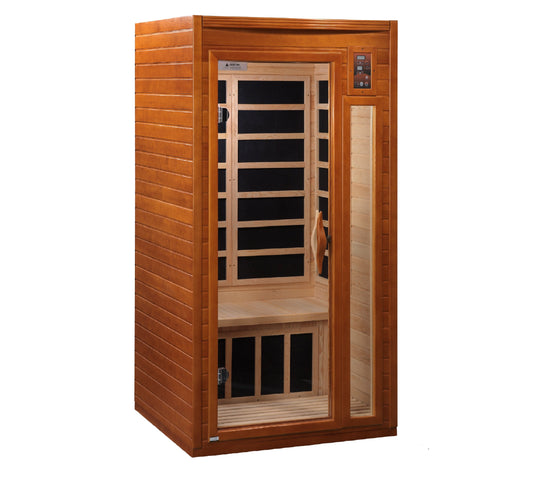 Dynamic Barcelona 1-2-person Low EMF (Between 5-10 MG) FAR Infrared Sauna (Canadian Hemlock)