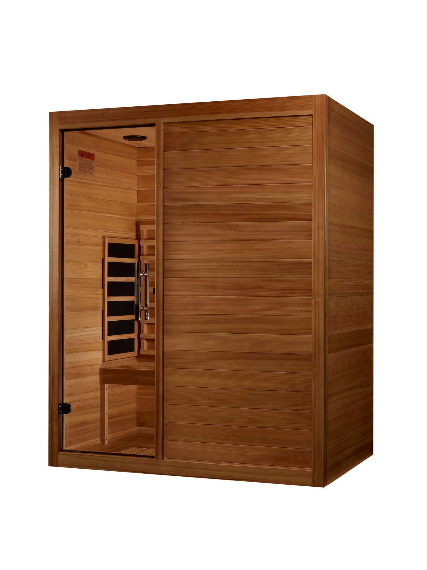 Maxxus S-Line Yoga 3-Person Full Spectrum Near Zero EMF (Under 3MG) FAR Infrared Sauna (Canadian Hemlock)