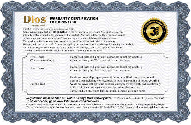 Kahuna Dios 6800 Massage Chair 6D Dual Core Air Roller SL-Track Wht/Beige