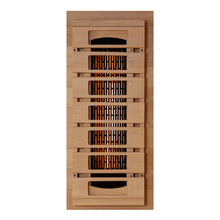 Load image into Gallery viewer, Golden Designs 2-Person Full Spectrum PureTech™ Near Zero (Under 3MG) EMF FAR Infrared Sauna with Himalayan Salt Bar (Canadian Hemlock)