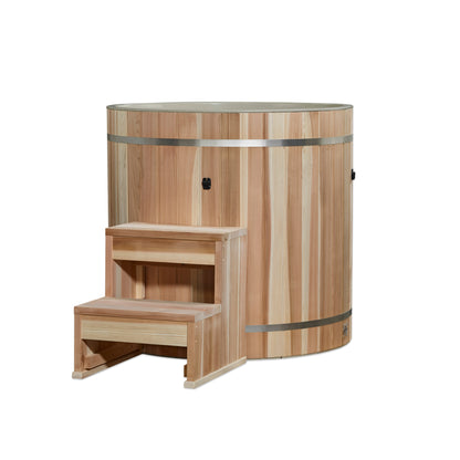 Dynamic Cold Therapy Barrel Spa - Plastic with Pacific Cedar Exterior