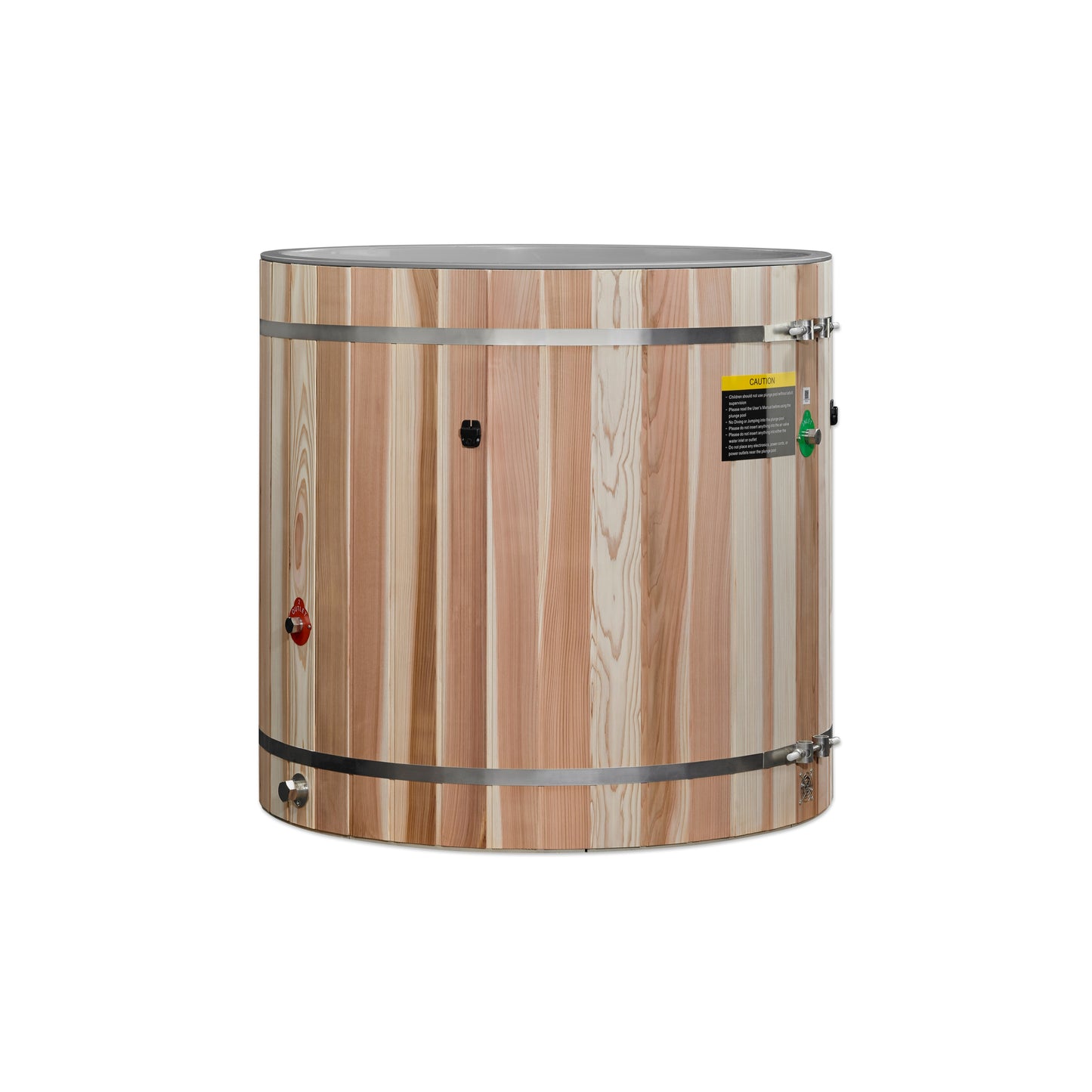 Dynamic Cold Therapy Barrel Spa - Plastic with Pacific Cedar Exterior