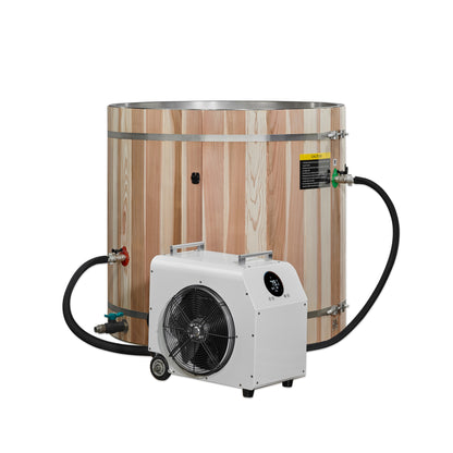 Dynamic Cold Therapy Barrel Spa -304 Stainless Steel with Pacific Cedar Exterior