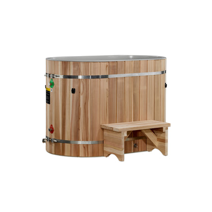 Dynamic Cold Therapy Oval Barrel Tub (50-P) Pacific Cedar - 3/4 IN-OUT without Motor