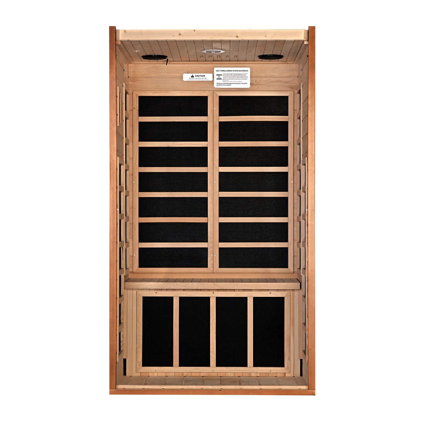 Dynamic Avila 1-2-person Low EMF (Between 5-10MG) FAR Infrared Sauna (Canadian Hemlock)