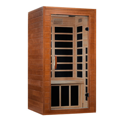Dynamic Avila 1-2-person Low EMF (Between 5-10MG) FAR Infrared Sauna (Canadian Hemlock)