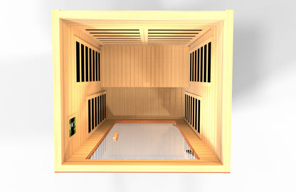 Dynamic Avila 1-2-person Low EMF (Between 5-10MG) FAR Infrared Sauna (Canadian Hemlock)