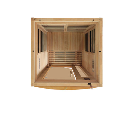 Dynamic Barcelona 1-2-person Low EMF (Between 5-10 MG) FAR Infrared Sauna (Canadian Hemlock)