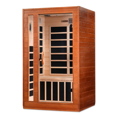 Dynamic Cordoba Elite 2-person Ultra Low EMF (Between 3-5MG) FAR Infrared Sauna (Canadian Hemlock)