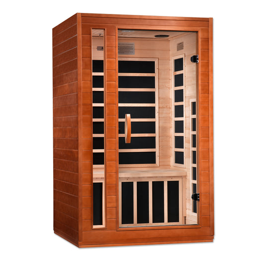 Dynamic Cordoba Elite 2-person Ultra Low EMF (Between 3-5MG) FAR Infrared Sauna (Canadian Hemlock)