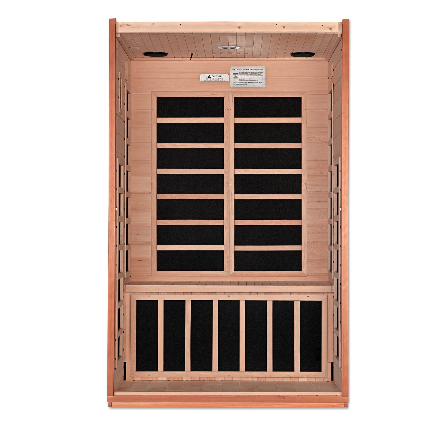 Dynamic Cordoba Elite 2-person Ultra Low EMF (Between 3-5MG) FAR Infrared Sauna (Canadian Hemlock)