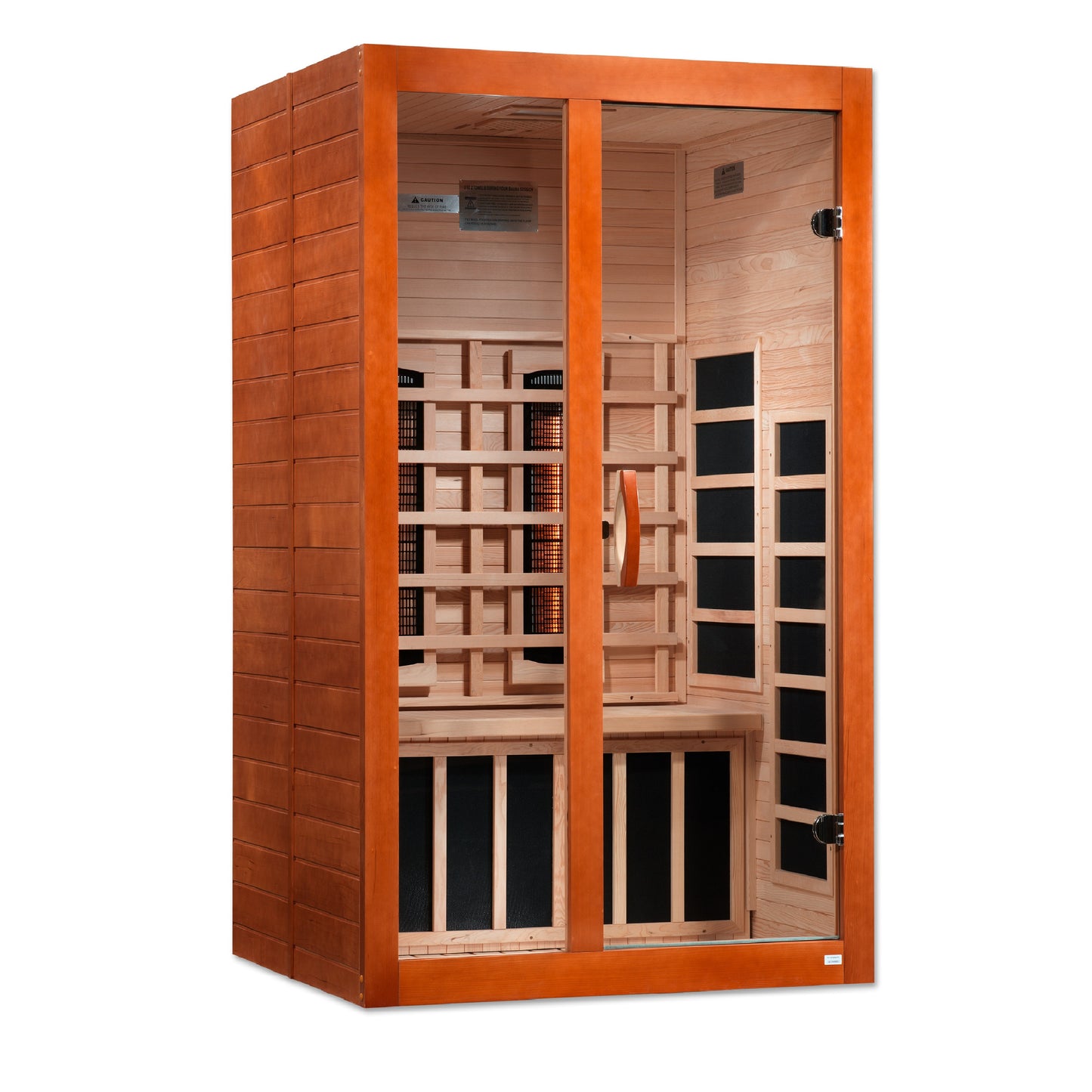 Dynamic Santiago 2-Person Full Spectrum Near Zero EMF (Under 3MG) FAR Infrared Sauna (Canadian Hemlock)