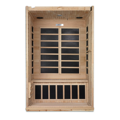 Dynamic Venice 2-person Low EMF (Between 5-10MG) FAR Infrared Sauna (Canadian Hemlock)