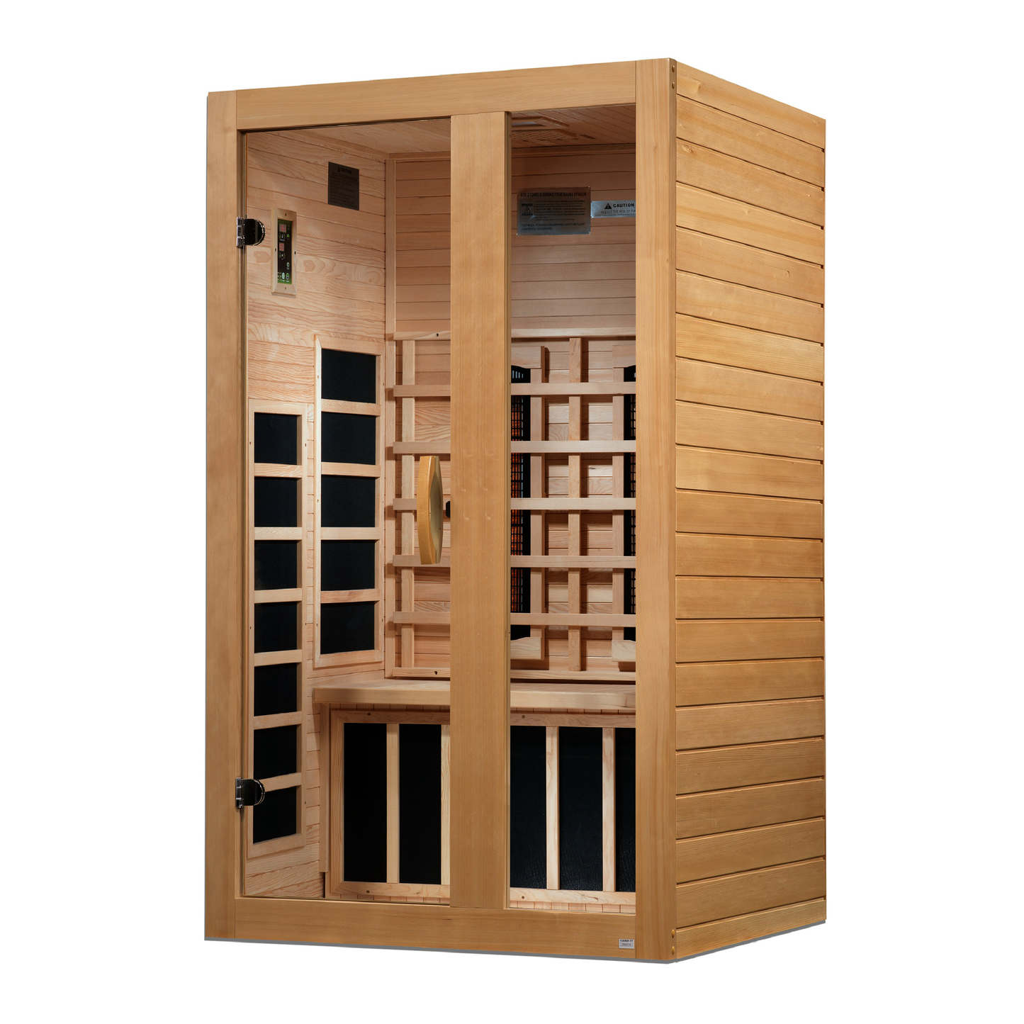 Dynamic Serena 2-Person Full Spectrum Near Zero EMF (Under 3MG) FAR Infrared Sauna (Canadian Hemlock)
