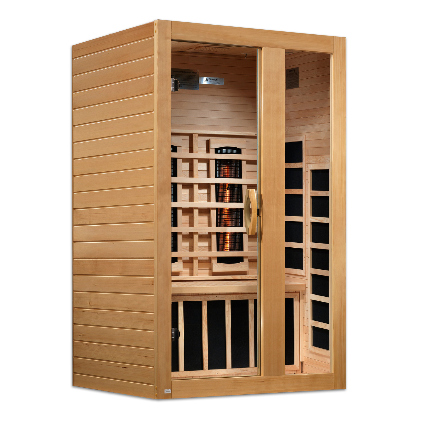 Dynamic Serena 2-Person Full Spectrum Near Zero EMF (Under 3MG) FAR Infrared Sauna (Canadian Hemlock)