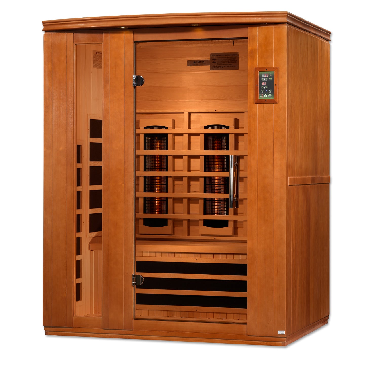 Dynamic Lugano 3-Person Full Spectrum Near Zero EMF (Under 3MG) FAR Infrared Sauna (Canadian Hemlock)