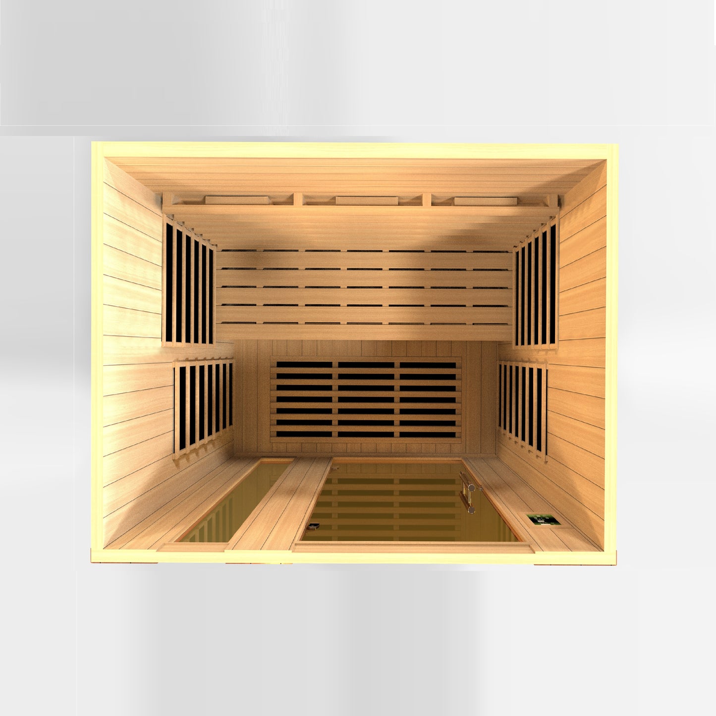 Dynamic Lugano 3-Person Full Spectrum Near Zero EMF (Under 3MG) FAR Infrared Sauna (Canadian Hemlock)