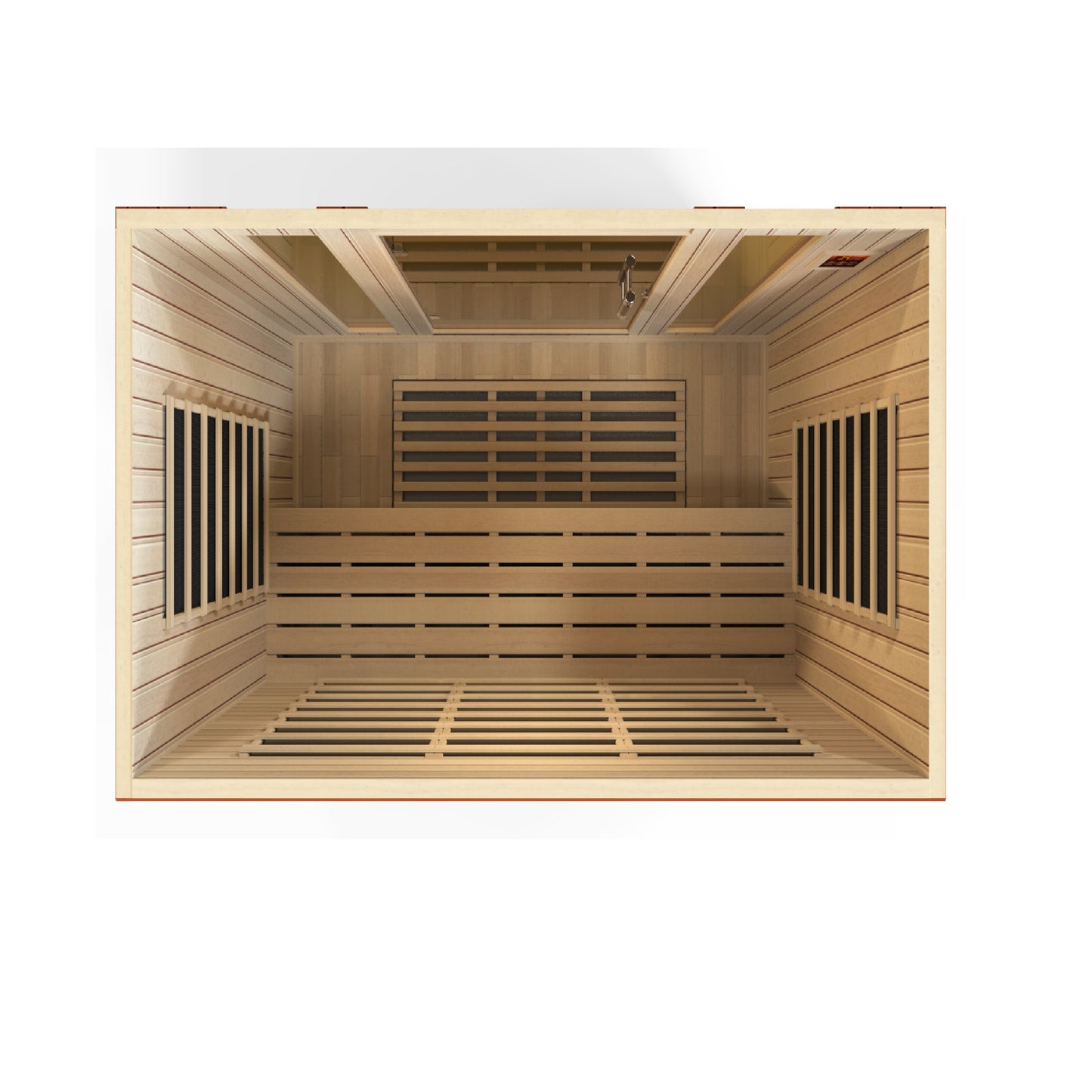 Dynamic Bergamo 4-person Low EMF (Between 5-10MG) FAR Infrared Sauna (Canadian Hemlock)