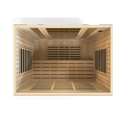 Dynamic Bergamo 4-person Low EMF (Between 5-10MG) FAR Infrared Sauna (Canadian Hemlock)