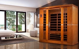 Dynamic Bergamo Elite 4-person Ultra Low EMF (Between 3-5MG) FAR Infrared Sauna (Canadian Hemlock)