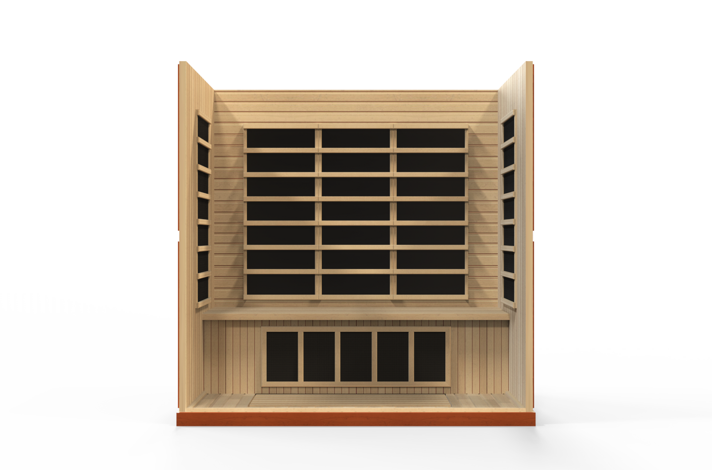 Dynamic Bergamo Elite 4-person Ultra Low EMF (Between 3-5MG) FAR Infrared Sauna (Canadian Hemlock)