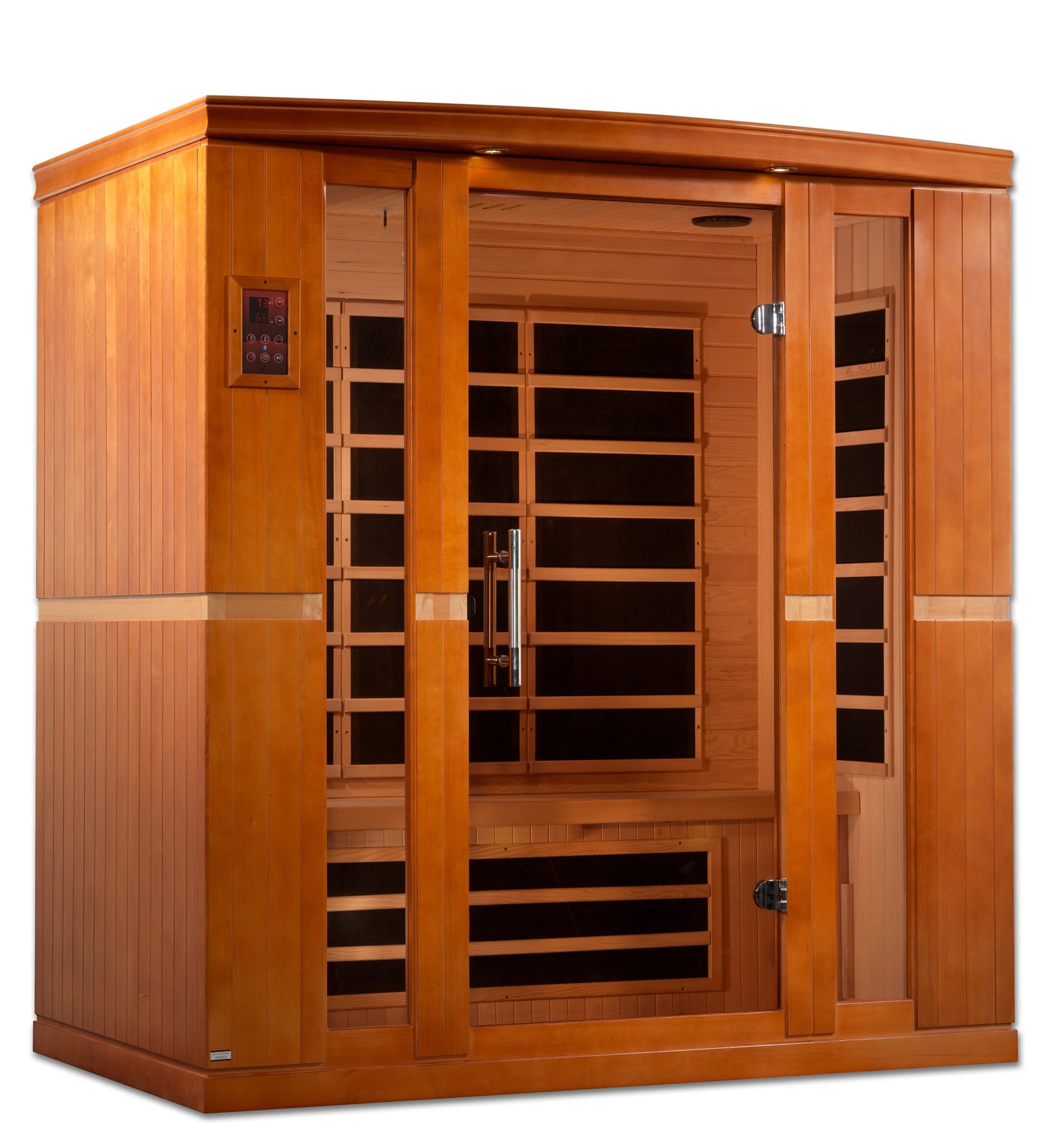 Dynamic Bergamo Elite 4-person Ultra Low EMF (Between 3-5MG) FAR Infrared Sauna (Canadian Hemlock)