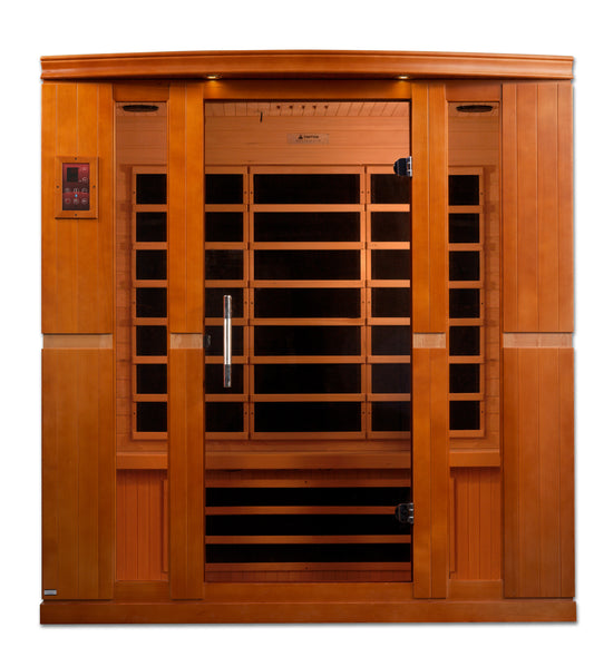 Dynamic Bergamo Elite 4-person Ultra Low EMF (Between 3-5MG) FAR Infrared Sauna (Canadian Hemlock)