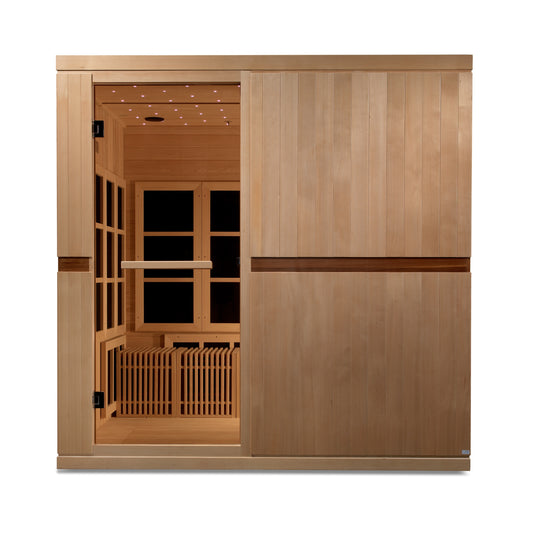 Golden Designs Catalonia 8-person PureTech™ Near Zero EMF (Under 3MG) FAR Infrared Sauna (Canadian Hemlock)