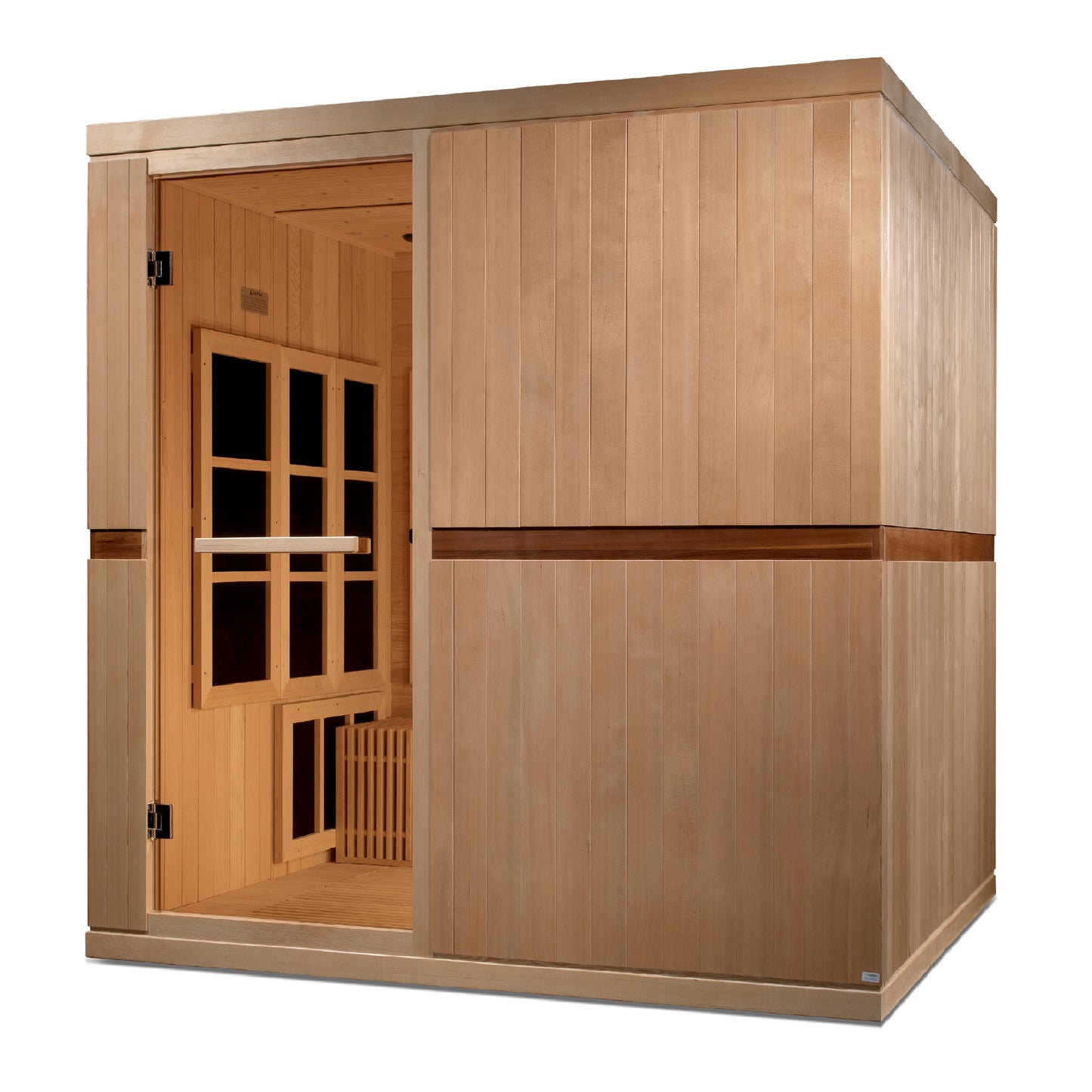Golden Designs Catalonia 8-person PureTech™ Near Zero EMF (Under 3MG) FAR Infrared Sauna (Canadian Hemlock)