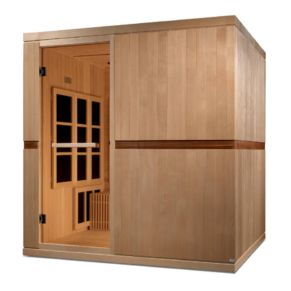 Golden Designs Catalonia 8-person PureTech™ Near Zero EMF (Under 3MG) FAR Infrared Sauna (Canadian Hemlock)