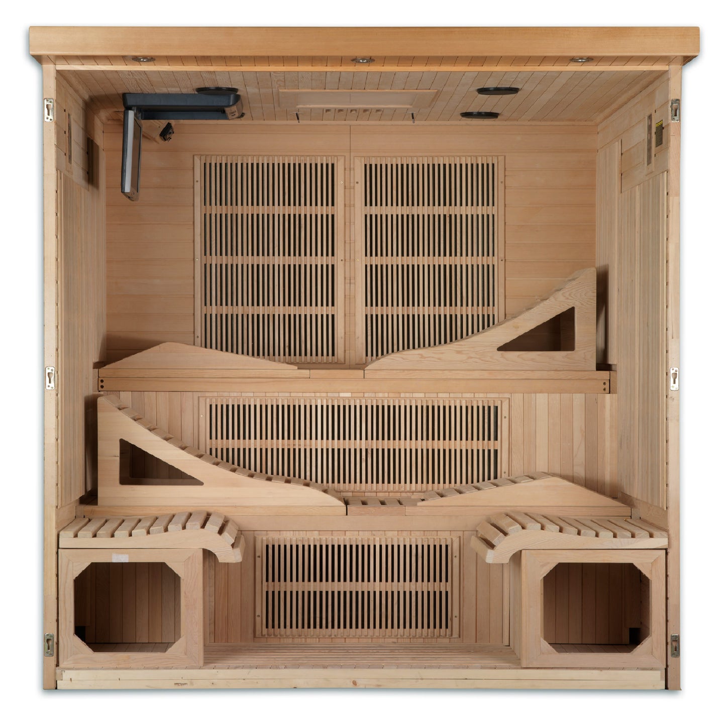 Dynamic Monaco Elite 6-person Ultra Low EMF (Between 3-5MG) FAR Infrared Sauna (Canadian Hemlock)