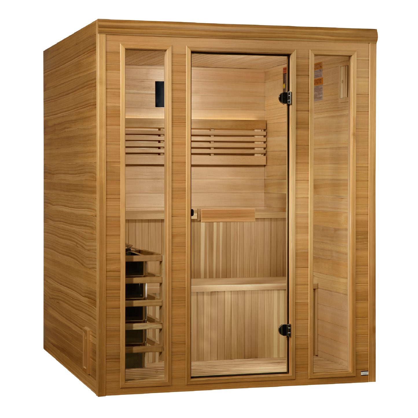 Golden Designs 2025 "Engelberg Edition" 4 - 6 Person Traditional Steam Sauna  - Pacific Premium Clear Cedar
