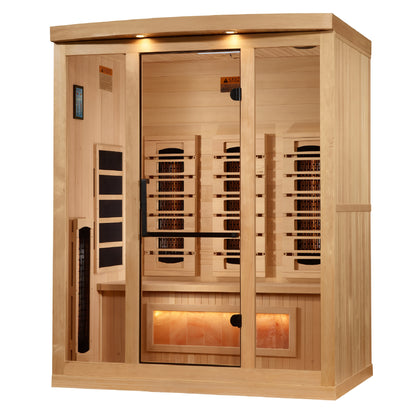 Golden Designs 3-Person Full Spectrum PureTech™ Near Zero (Under 3MG) EMF FAR Infrared Sauna