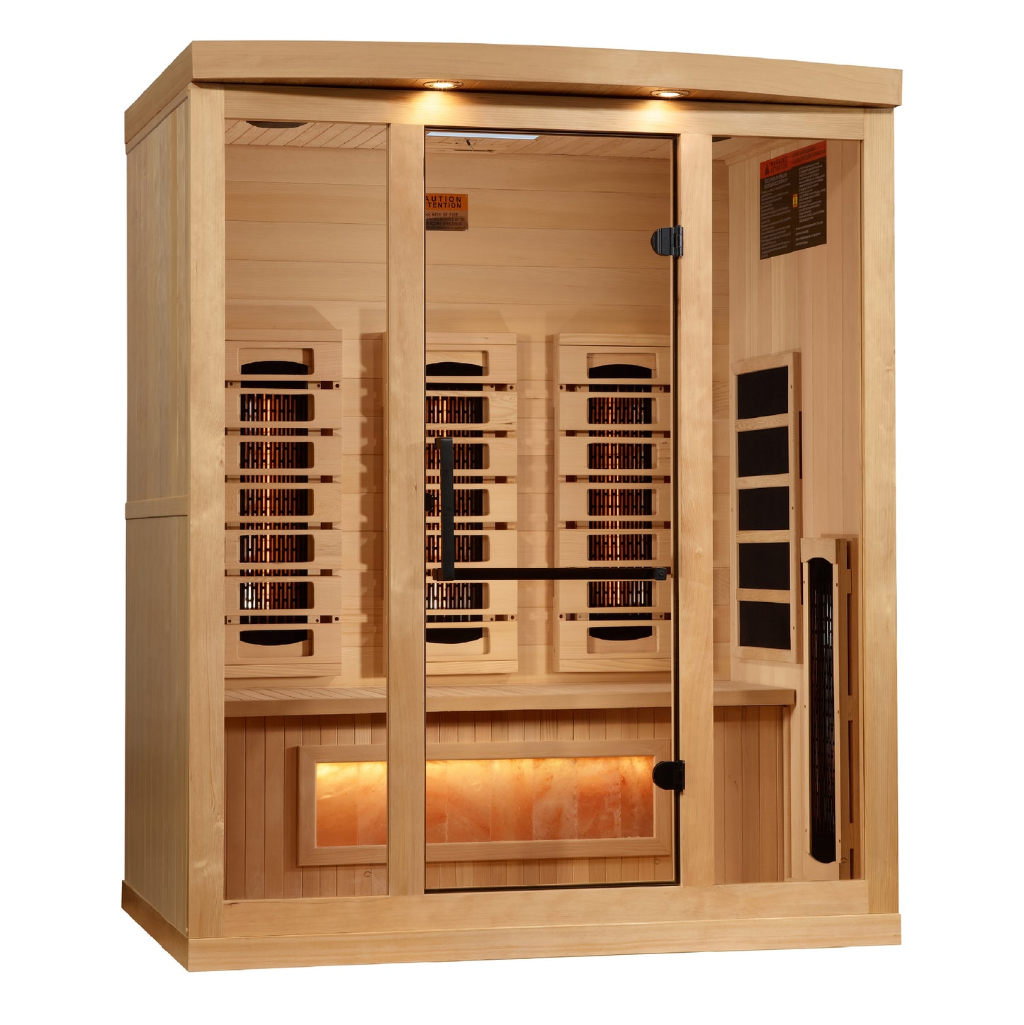 Golden Designs 3-Person Full Spectrum PureTech™ Near Zero (Under 3MG) EMF FAR Infrared Sauna