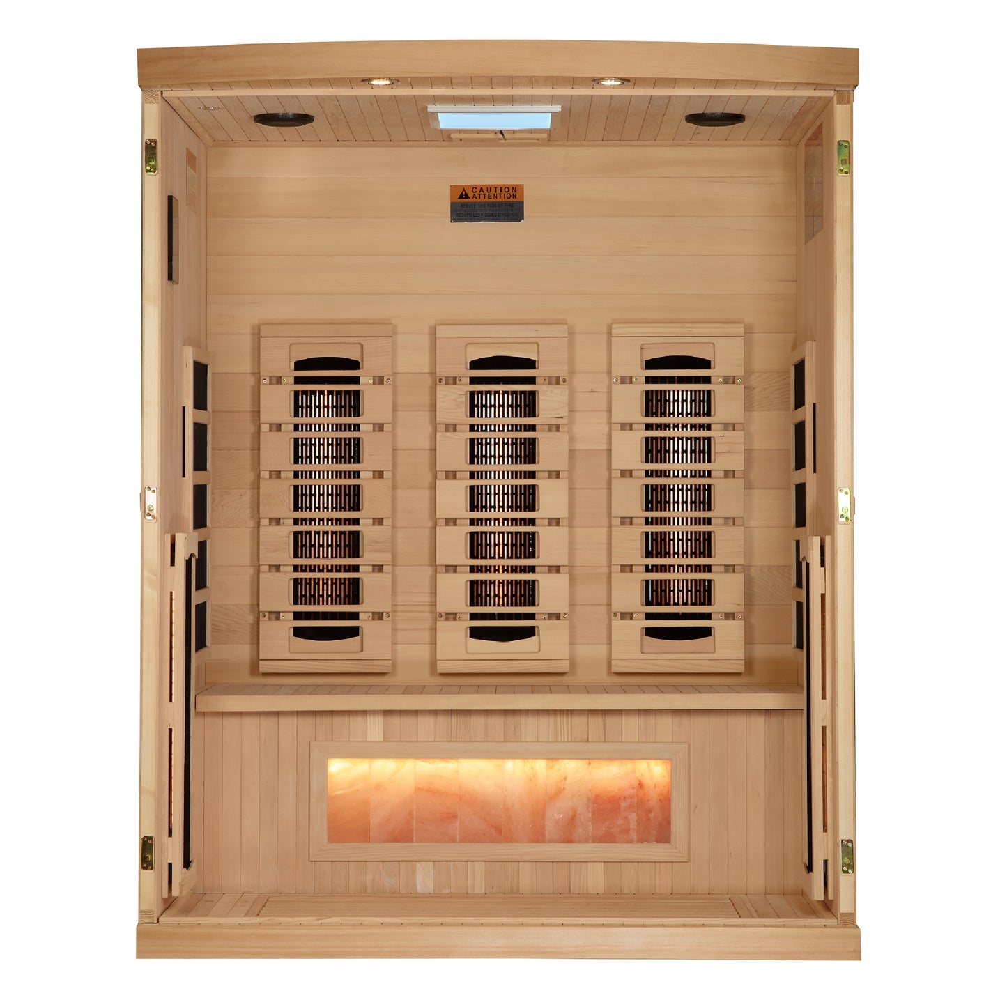 Golden Designs 3-Person Full Spectrum PureTech™ Near Zero (Under 3MG) EMF FAR Infrared Sauna