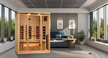 Load image into Gallery viewer, Golden Designs 3-Person Full Spectrum PureTech™ Near Zero (Under 3MG) EMF FAR Infrared Sauna