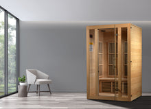 Load image into Gallery viewer, Maxxus Seattle 2-Person Low EMF (Between 5-10 MG) FAR Infrared Sauna (Canadian Hemlock)