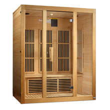 Load image into Gallery viewer, Maxxus Bellevue 3-Person Low EMF (Between 5-10 MG) FAR Infrared Sauna (Canadian Hemlock)Maxxus Bellevue 3-Person Low EMF (Between 5-10 MG) FAR Infrared Sauna (Canadian Hemlock)