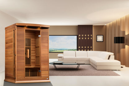 Maxxus 2-Person Low EMF (Between 5-10MG) FAR Infrared Sauna (Canadian Red Cedar)