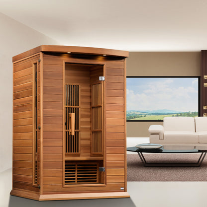 Maxxus 2-Person Low EMF (Between 5-10MG) FAR Infrared Sauna (Canadian Red Cedar)