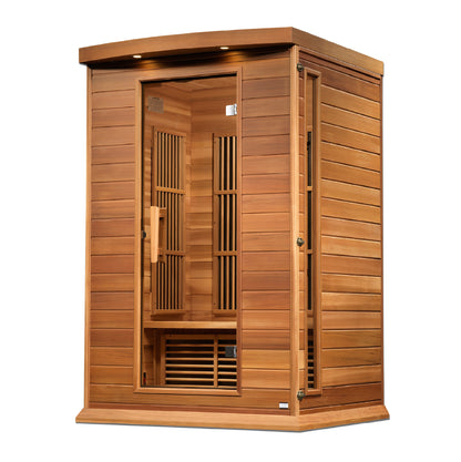 Maxxus 2-Person Low EMF (Between 5-10MG) FAR Infrared Sauna (Canadian Red Cedar)