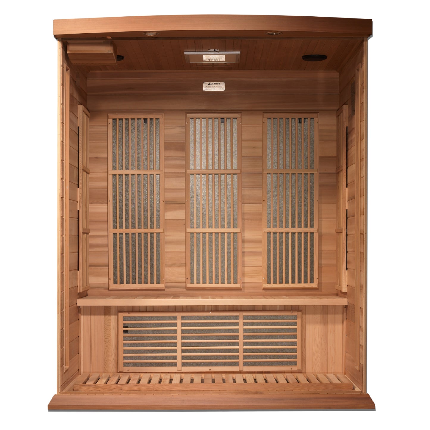Maxxus 3-Person Low EMF (Between 5-10MG) FAR Infrared Sauna (Canadian Red Cedar)