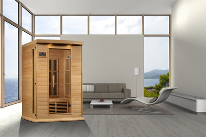 Maxxus 2-Person Low EMF (Between 5-10 MG) FAR Infrared Sauna (Canadian Hemlock)