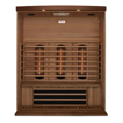 Maxxus 3-Person Full Spectrum Near Zero EMF (Under 3MG) FAR Infrared Sauna (Canadian Red Cedar)