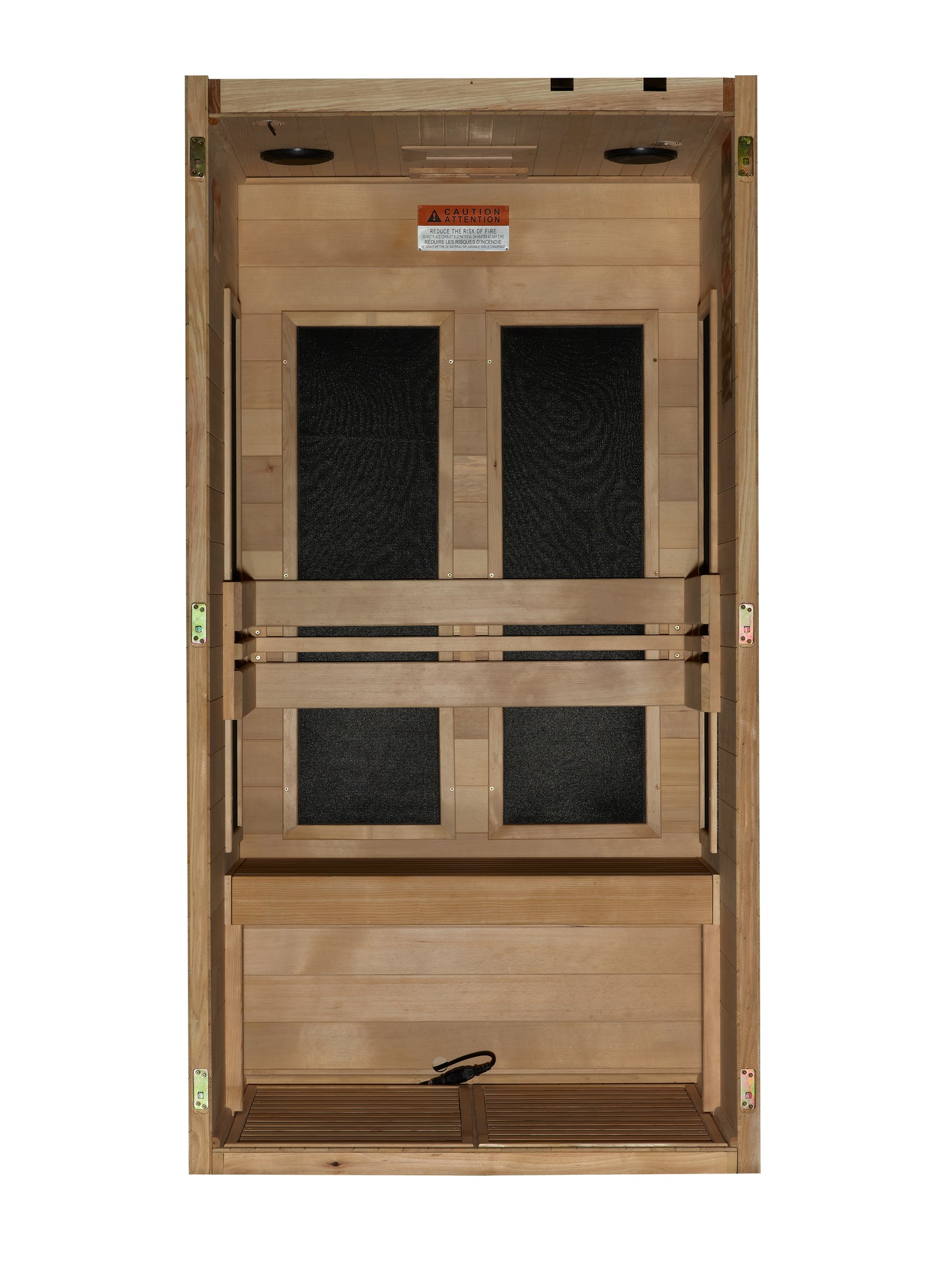 Maxxus S-Line Yoga 1-Person Low EMF (Between 5-10MG) FAR Infrared Sauna (Canadian Hemlock)