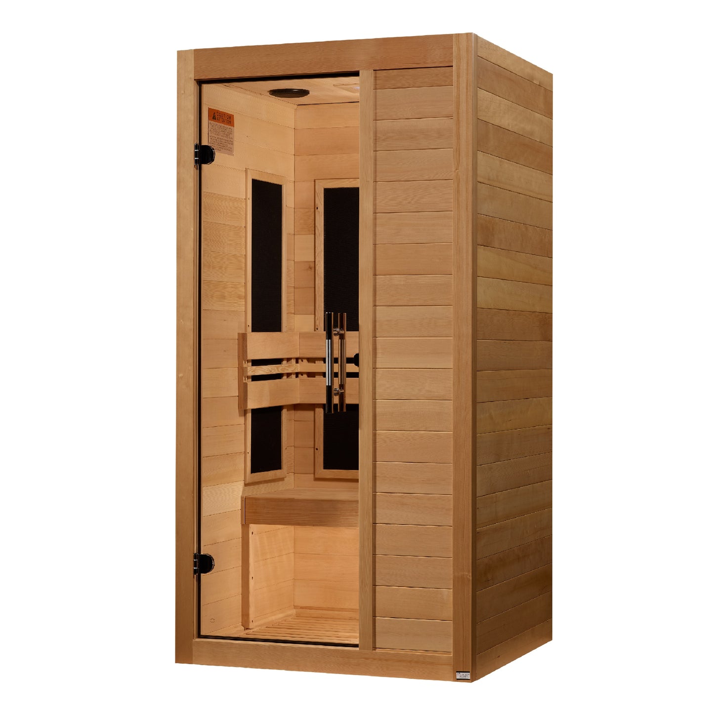 Maxxus S-Line Yoga 1-Person Low EMF (Between 5-10MG) FAR Infrared Sauna (Canadian Hemlock)