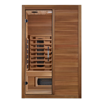 Maxxus S-Line Yoga 2-Person Full Spectrum Near Zero EMF (Under 3MG) FAR Infrared Sauna (Canadian Hemlock)