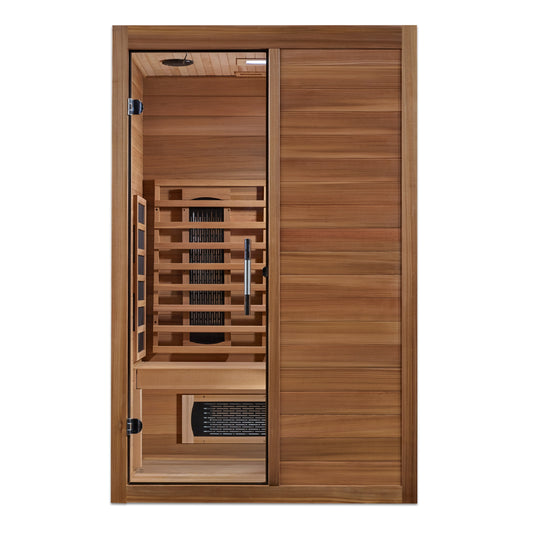 Maxxus S-Line Yoga 2-Person Full Spectrum Near Zero EMF (Under 3MG) FAR Infrared Sauna (Canadian Hemlock)