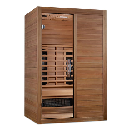 Maxxus S-Line Yoga 2-Person Full Spectrum Near Zero EMF (Under 3MG) FAR Infrared Sauna (Canadian Hemlock)