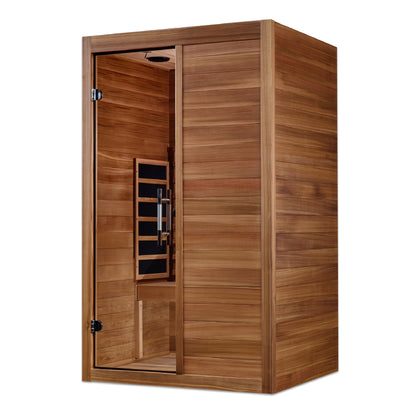 Maxxus S-Line Yoga 2-Person Full Spectrum Near Zero EMF (Under 3MG) FAR Infrared Sauna (Canadian Hemlock)